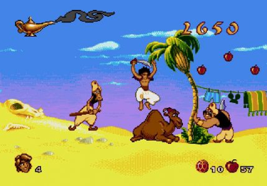 Screenshot of Aladdin gameplay