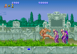 Screenshot of Altered Beast gameplay