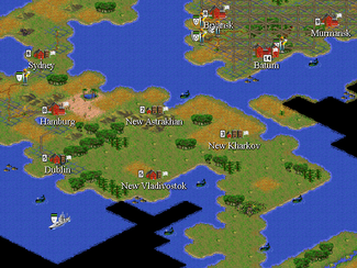 Screenshot of Civilization 2 gameplay