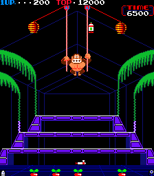 Screenshot of Donkey Kong 3 gameplay
