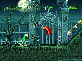 Screenshot of GEX gameplay