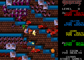 Screenshot of Guantlet gameplay