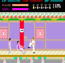 Screenshot of Kung Fu gameplay