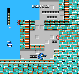 Screenshot of Mega Man gameplay