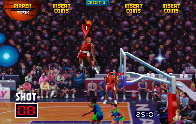Screenshot of NBA Jam gameplay