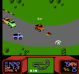 Rare/Nintendo, R.C. Pro-Am (NES) gameplay screenshot