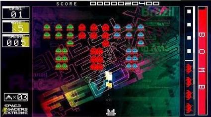 Screenshot of Space Invaders Extreme gameplay