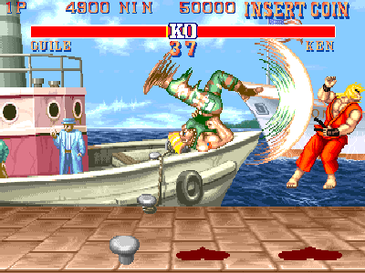 Capcom, Street Fighter II (arcade) gameplay screenshot