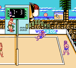 Screenshot of Super-Spike VBall gameplay