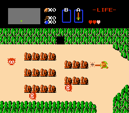 Screenshot of The Legend of Zelda gameplay